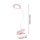 thumbnail image 3 of Lámpara de Escritorio Led con Pinza, Portátil, Recargable Por Usb | Cuello de Cisne Flexible | Luz Agradable a La Vista y Sin Parpadeos | Material Ignífugo | Lámpara de Noche para Estudio, Lectura, O, 3 of 6