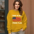 thumbnail image 6 of Women's American Flag Pattern Pattern Crew Neck Pullover Cozy Clothes, 6 of 11