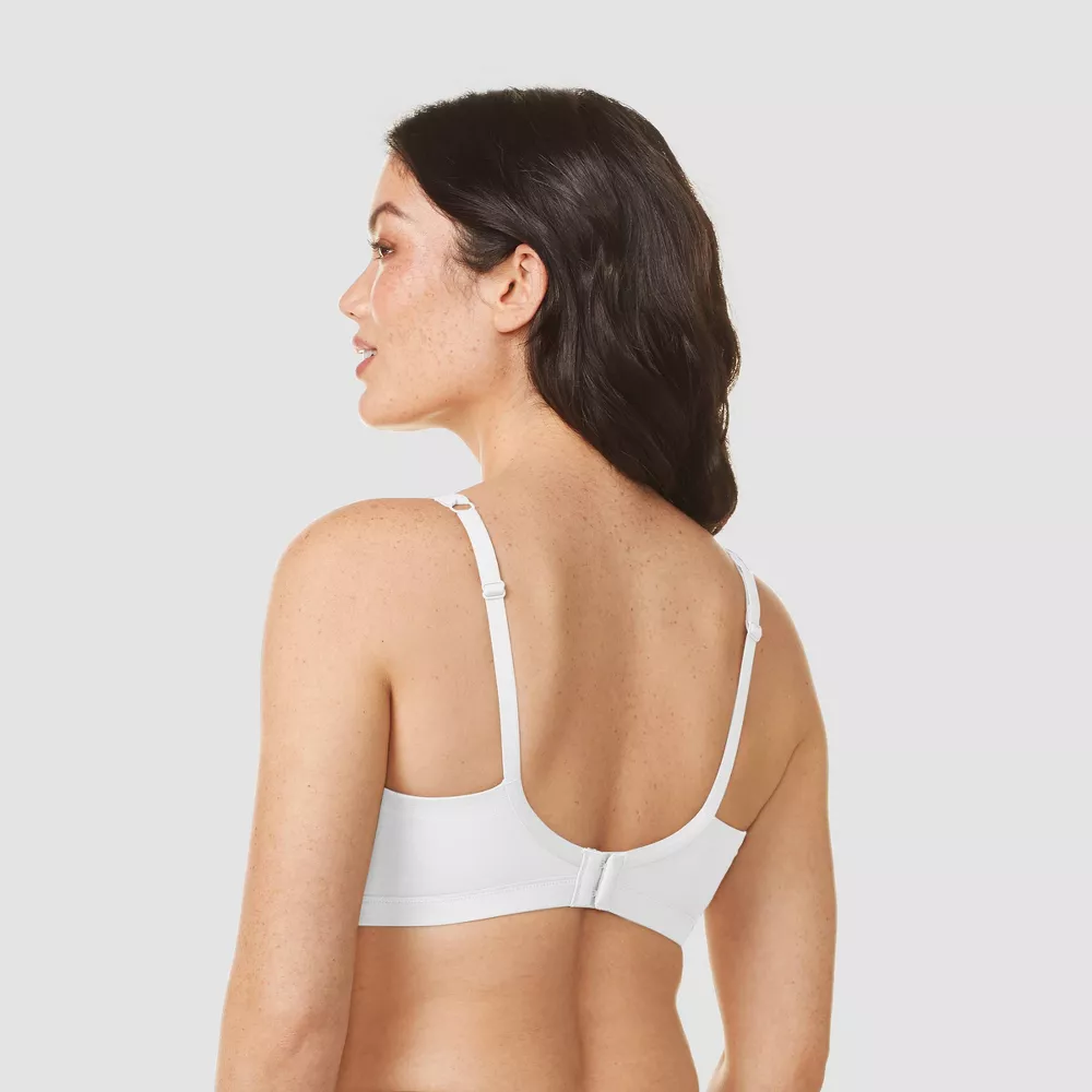 Warners Simply Perfect Underarm Smoothing with Seamless Stretch Wireless Lightly Lined Comfort Bra RM3911T Color-White, Size S-XXL