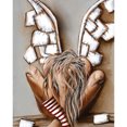 thumbnail image 2 of 40x50cm colorido DIY pintura por número Kit Ángel roto personaje decoración del hogar regalo Likrtyny decoración de arte, 2 of 9