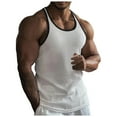 thumbnail image 3 of Ierhent Mens Tank Top Men's Performance Cotton Tank Top(White,XL), 3 of 6