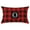 O, variant on Bfogop Christmas Classic Farmhouse Buffalo Check Plaids Linen Soft Soild Decorative Square Porch Throw Pillow Covers Home Decor Cushion Case for Sofa Bedroom 12x20 Inch, Red and Black