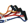 thumbnail image 3 of Double Dog Leash No Tangle 55" Long Padded Handle Braided Dog Lead for Medium Large Dogs Red Yelloww, 3 of 7