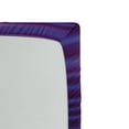 thumbnail image 2 of Ambesonne Purple Fitted Sheet, Stripe Horizontal Lines, Twin Size, Magenta Purple and White, 2 of 2