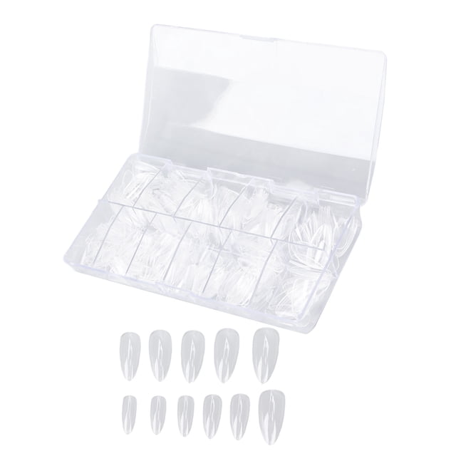Uña Falsa, Compacta Portátil Resistente 500 Piezas De Plástico Punta De Uñas Segura Ecológica Para La Fiesta De Baile De Bodas Para Mujeres Chicas Para El Salón De Uñas En