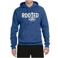 thumbnail image 2 of Wild Bobby Rooted in Christ Inspirational/Christian Unisex Graphic Hoodie Sweatshirt, Vintage Heather Blue, Medium, 2 of 5