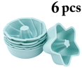 thumbnail image 2 of Coofit Muffin Cake Mold Silicone 6PCS DIY Professional Soft Egg Tart Molds Pudding Mold, 2 of 10
