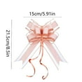 thumbnail image 2 of BinKFF 10 Pieces 8.5 Inch Pull Bows Gift Wrapping Ribbon Pull Bows for Christmas Wedding Baskets Valentine Multicolor Wrap Accessory for Gift Present Holiday Decor, 2 of 6