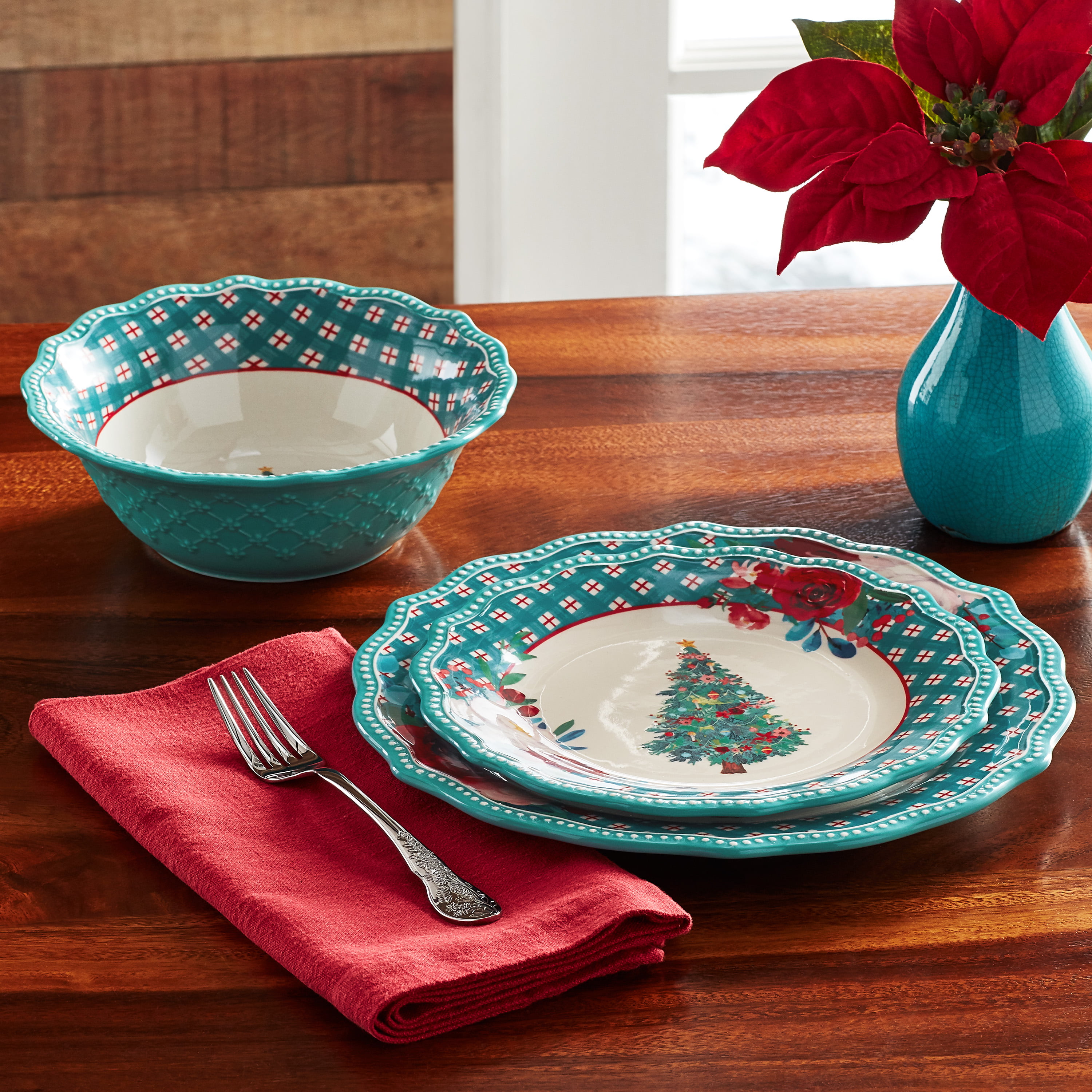 Pioneer Woman Wishful Winter Warm Wishes 9” Ceramic Pie Plate on eBid  United States