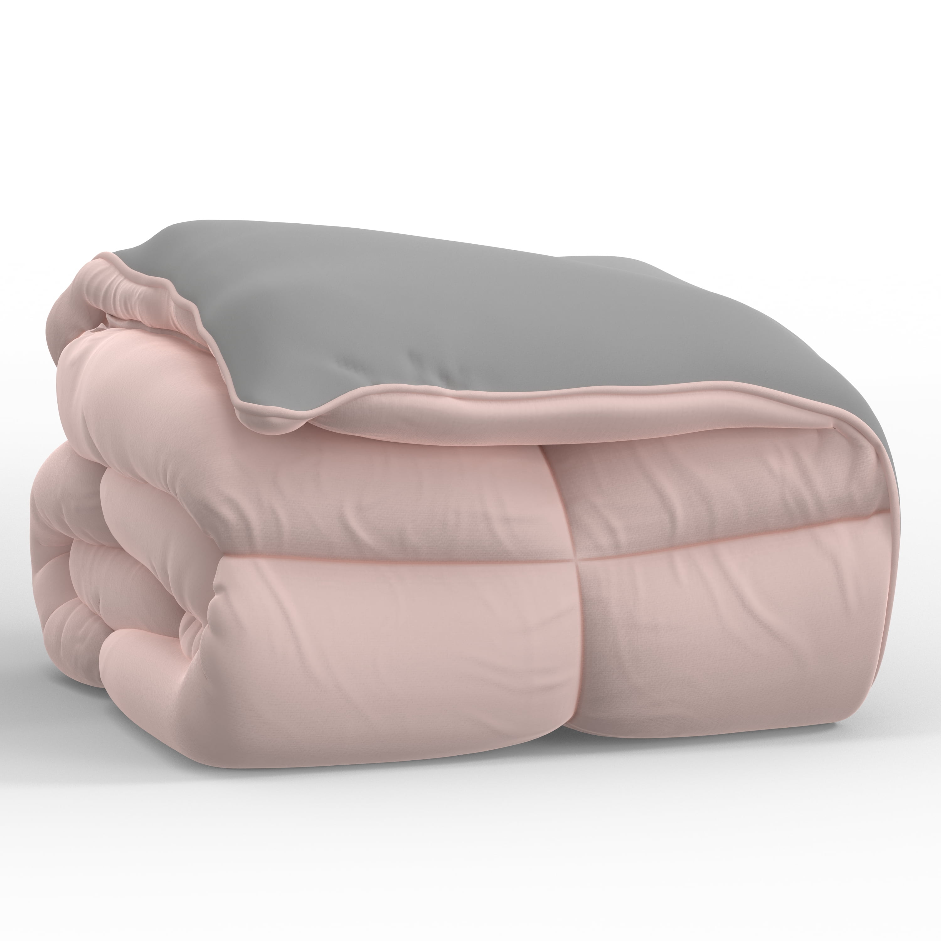 Dawn Fully Reversible Down Alt Comforter in Pink, Full and Queen Size