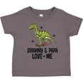 thumbnail image 3 of Inktastic Grammy and Papa Love Me Dinosaur Grandson Boys Toddler T-Shirt, 3 of 5