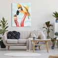 thumbnail image 2 of Stupell Industries Summertime Flamingo Sun Hat Enjoying Ice Cream Cone Graphic Art Gallery Wrapped Canvas Print Wall Art, Design by Amelie Legault, 2 of 7