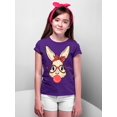 thumbnail image 3 of Easter Bunny With Bubble Gum Funny Egg Hunting Christian Holiday Youth T-shirt, Youth S, Purple, 3 of 5