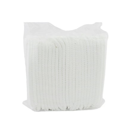 Disposable Lightweight & Breathable Hair Net Cap for Tanning, Airbrush and Skin care Treatment Spa Salon Hotel Use - Pack of 100 - White
