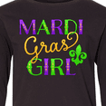 thumbnail image 4 of Inktastic Mardi Gras Girl Long Sleeve Youth T-Shirt, 4 of 5