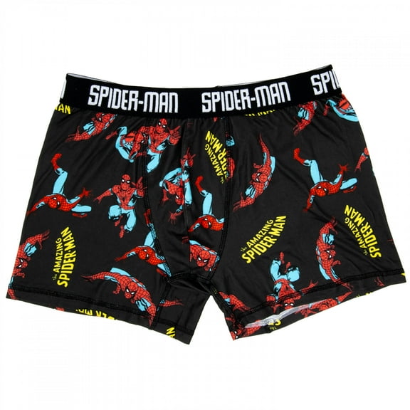The Amazing Spider-Man Comic Print Men's Underwear Boxer Briefs-Small (28-30)