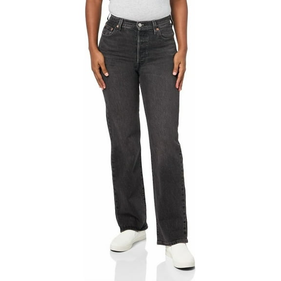 Levi's Women's Ribcage Full Length Jeans Static Noise Overload Size 25x32