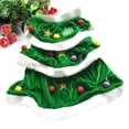 thumbnail image 3 of Disfraz de árbol de Navidad para perro, ropa de invierno para mascota, cómodo y cálido vestido con capucha para fiesta, talla XXL (verde), 3 of 7