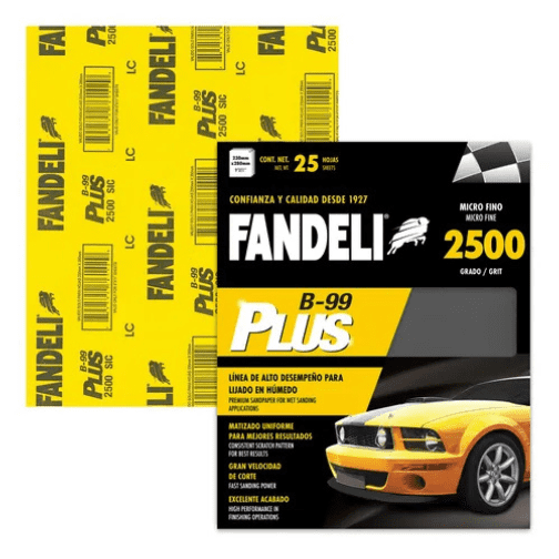 Lija De Agua B-99 Plus 2500 Microfino 25 Pzas Automotriz