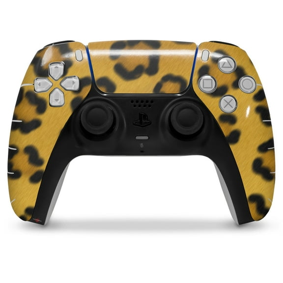 WraptorSkinz Skin Wrap compatible with the Sony PS5 DualSense Controller Leopard Skin (CONTROLLER NOT INCLUDED)