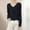 A1-Black, variant on TRUBKH Women's Sweaters V Neck Tops Long Sleeve Shirts Tunic Tops Blouse Oversized Sweaters for Women Wool Blend Sweater Relaxed Fit Going Out Tops Sweaters for Women Trendy Black S