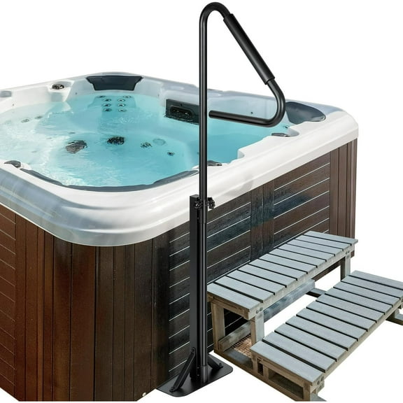SPECSTAR 56" Hot Tub Safety Handrail, Two Adjustable Height 31'' to 56'', 600 LBS Load with Rubber Sponge