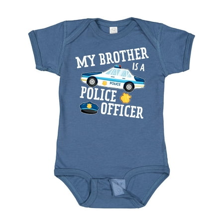 

Inktastic My Brother is a Police Officer Gift Baby Boy or Baby Girl Bodysuit