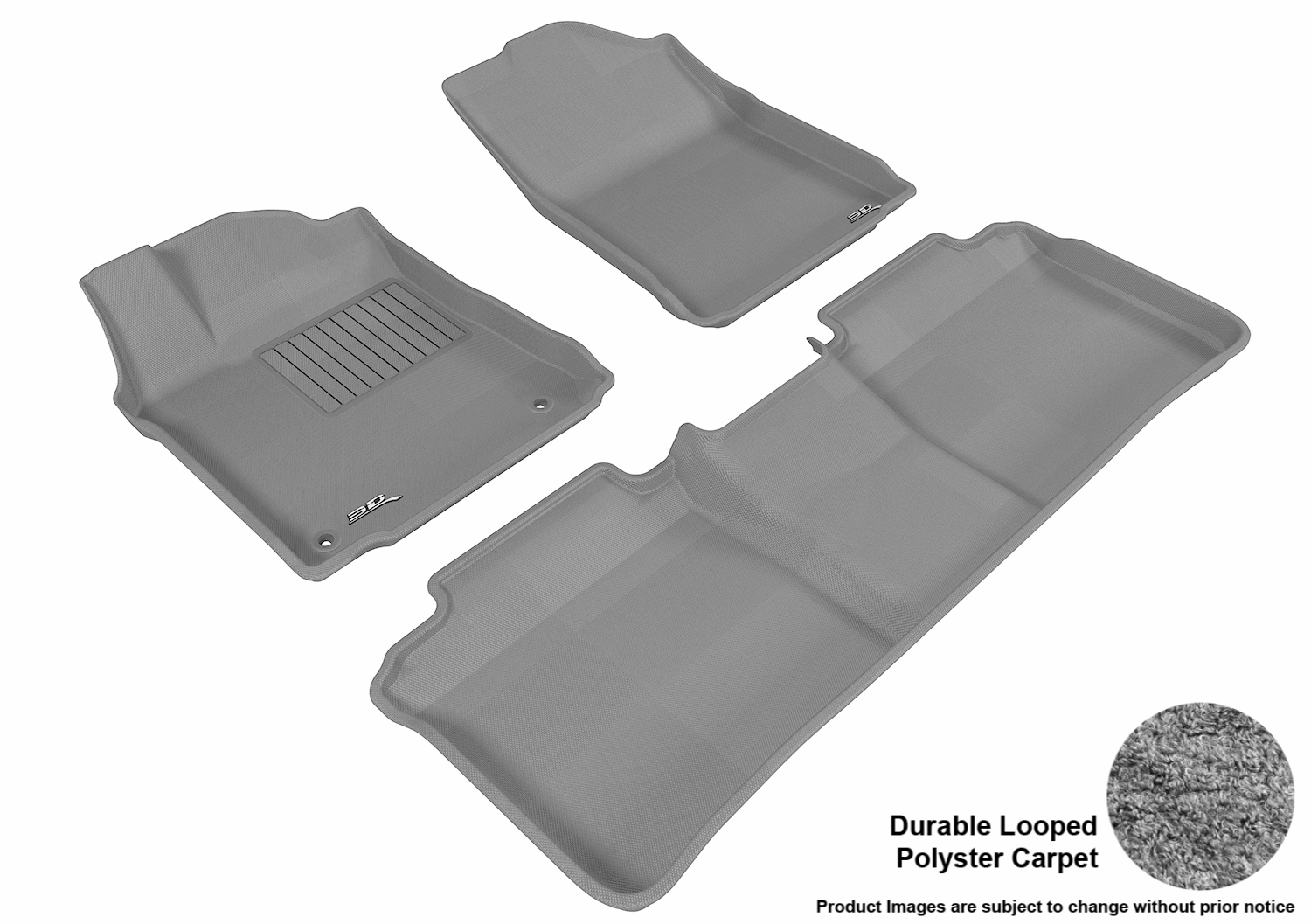 3D MAXpider 20132017 Toyota Avalon Front & Second Row Set All Weather