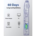 thumbnail image 3 of Cepillo de Dientes Eléctrico MySmile Adultos Blanco Recargable con Temporizador Inteligente y 6 Cabe, 3 of 6