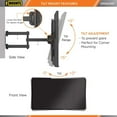 thumbnail image 6 of Pro-Mounts Full Motion TV Wall Mount with Swivel, Tilt, Extend for 32-75 inch TVs, 6 of 9