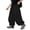 Black, variant on Boys Quick-Dry Cargo Pants Lightweight Outdoor Jogger for Kids Teen Oversized Wide Leg Baggy Pants Hiking Trousers Streetwear