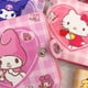 thumbnail image 4 of Cartera de cuero PU de dibujos animados Kawaii, Hello Kitty Cinnamoroll Sanrio, billetera corta informal, Tarjetero con botón de Anime lindo, monedero, 4 of 4