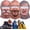 3pack, variant on Old Man Ski Mask, Funny Realistic Face Ski Mask, Realistic Old Man Balaclava 3D Face Mask, Breathable Stretch Fabric, One Size Fits Most, Full Neck Cover for Winter Fun