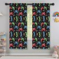 thumbnail image 5 of Blackout Kids Curtains,Colorful Controllers Games Black Pattern Childrens Insulated Curtains Set Of 2,Bedroom Essentials,Toddler Room Decor 42"x63", 5 of 5