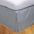 thumbnail image 2 of 100% Egyptian Cotton 1 PCs Box Pleated BedSkirt 21 inches (Silver,Full), 2 of 5