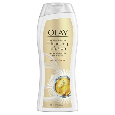 Olay Microscrubbing Cleansing Infusion Crushed Ginger Body Wash, 22 (Best Body Wash For Girls)