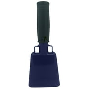 6.1 inch Navy Blue Bell Black Handle Cowbell with Stick Grip Handle Used for Cheering at Sporting Events - Cow Bell by Stewart Tradingâ?¢
