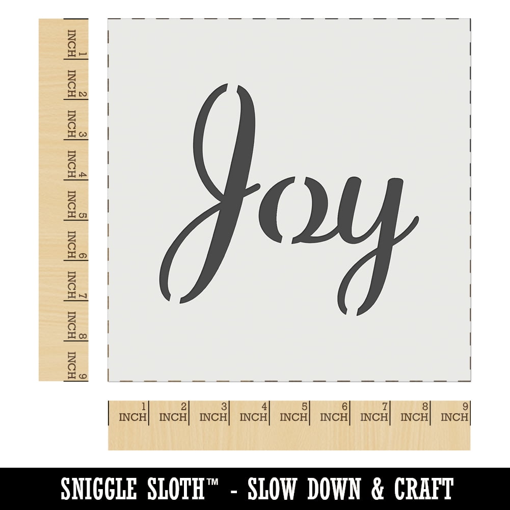 Joy Cursive Text DIY Cookie Wall Craft Stencil - 5.5 Inch - Walmart.com joy-cursive-text-diy-cookie-wall-craft-stencil-5-5-inch-walmart-com