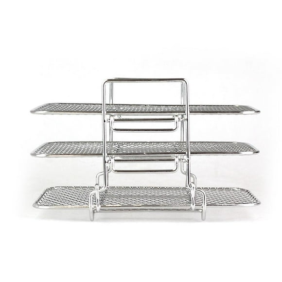3-layers Rack Stackable Grid Grilling Rack Stainless Steel For Ninja Dz201 Dz401 Kitchen Tool