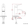 thumbnail image 3 of Brushed Nickel Dawn AB78 1258 Single-Lever Brass Lavatory Faucet, 3 of 4