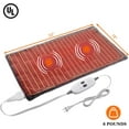 thumbnail image 2 of Massaging Weighted Heating Pads for Back Pain Relief and Cramps, 33''*18'' Ribs Fannel Electric Heating Pad with Massage Vibrations, 6 Settings- 3 Heat, 3 Massage- 9 Rel, 2 of 8