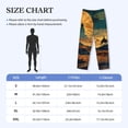 thumbnail image 2 of Salouo Sunset Desert Journey Print Pajama Pants for Men, Lounge Pants Elastic Waistband Casual Men's sleepwear Loungewear Sleep Pajama Pant -Medium, 2 of 7