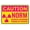 Warning Sign 1, variant on Caution Shared Driveway Look Out For Pedestrians Sign, 8"x12" Reflective Aluminum Warning Signage With Symbol, Indoor Outdoor Traffic Sign