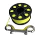 thumbnail image 2 of Carrete de buceo de 3 pulgadas con gancho de acero inoxidable compacto para despliegue de boyas Amarillo fluorescente, 2 of 9
