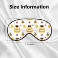 thumbnail image 5 of Naloa Bees and Flowers Print Sleep Mask for Sleeper, Light Blocking Sleeping Eye Mask for Women Men, Eye Shade with Adjustable Strap for Travel, Nap,Meditation, 5 of 7