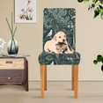 thumbnail image 4 of Yayeee 2 Pack Dining Chair Covers Stretch Parson Chairs Slipcovers Seat Protector, Floral Forest Scene, 4 of 6