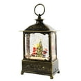 thumbnail image 1 of yuksok Creative Glittering Christmas Music Box Lantern Rotating Night Light Musical Box Santa Claus, 1 of 9