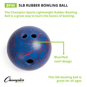 Champion Sports Rubber Bowling Ball - 5 Lb