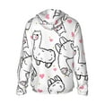 thumbnail image 3 of Gaeub Alpacas and Hearts Men's and Women's UPF 50+ Long-Sleeved Sun Protection Clothing, Fishing Shirt Long Sleeve Zip - Large, 3 of 9