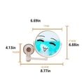 thumbnail image 1 of 6pcs Hanging Cup Spoon Cute Coffee Spoon Teaspoon Portable Stainless Steel Ice Cream Tableware with Long Handle, 1 of 9